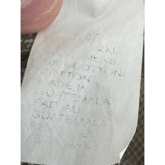 Woolrich Mens Shirt Tall 2XL Button Down Long Sleeve Plaid Cotton Guatemala - Picture 9 of 12